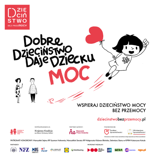 Logo akcji "Dzieciństwo bez przemocy"
