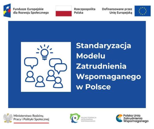 Plakat informujący o standaryzacji