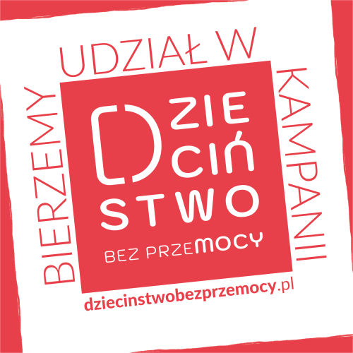 Plakat akcji "Dzieciństwo bez przemocy"