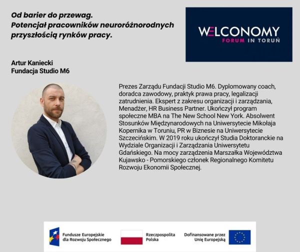 Sylwetka uczestnika panelu ROPS na Welconomy Toruń