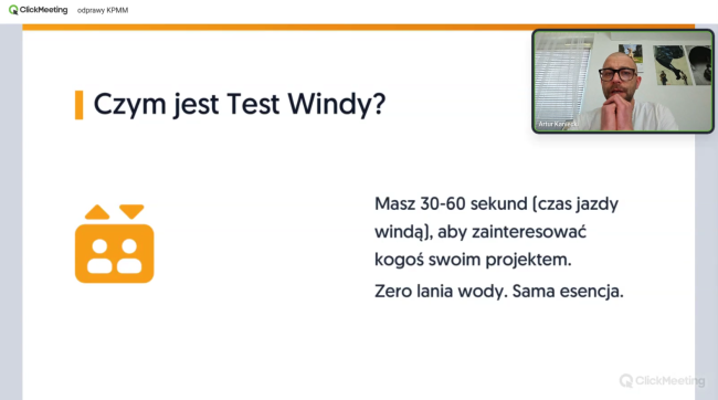Plansza prezentacji dotyczącej ekonomii społecznej