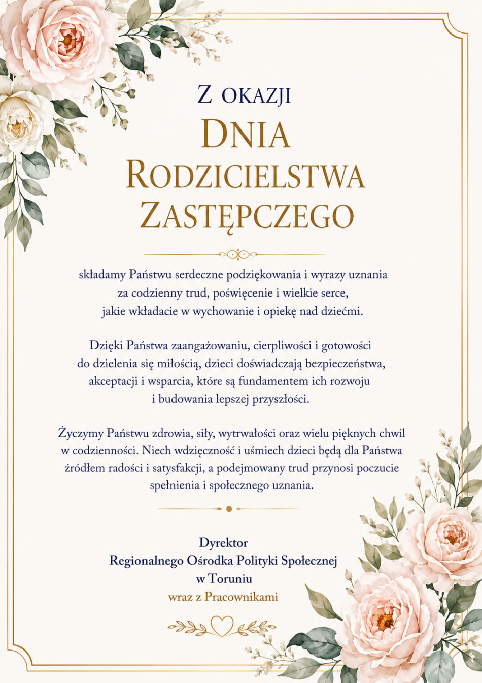 Życzenia z okazji dnia rodzicielstwa zastępczego
