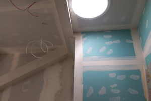 zamontowane płyty katronowo-gipsowe