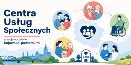 Grafika prezentująca Centra Usług Społecznych