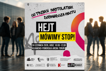 „HejTy Reaguj!”, czyli wielkie edukacyjne wydarzenie w Kujawsko-Pomorskiej Arenie Toruń. Warto się zgłosić!